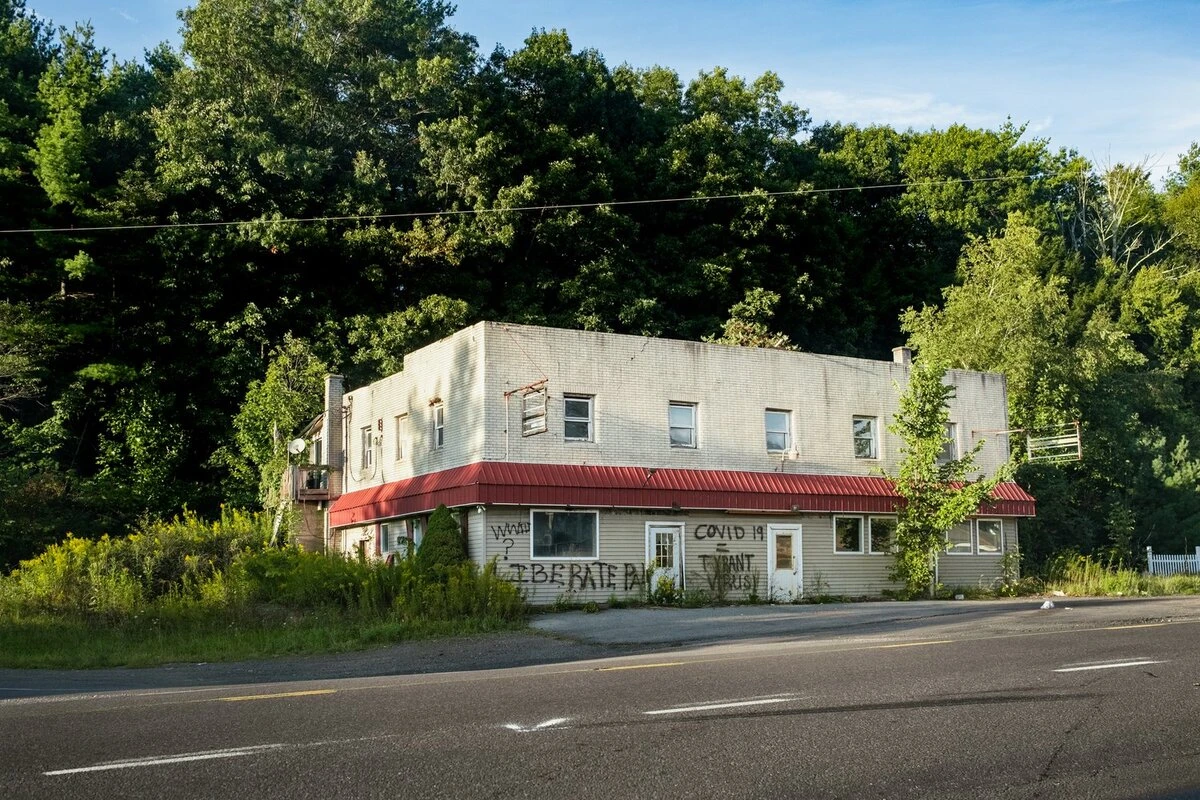 graffitied building, somewhere, pennsylvania